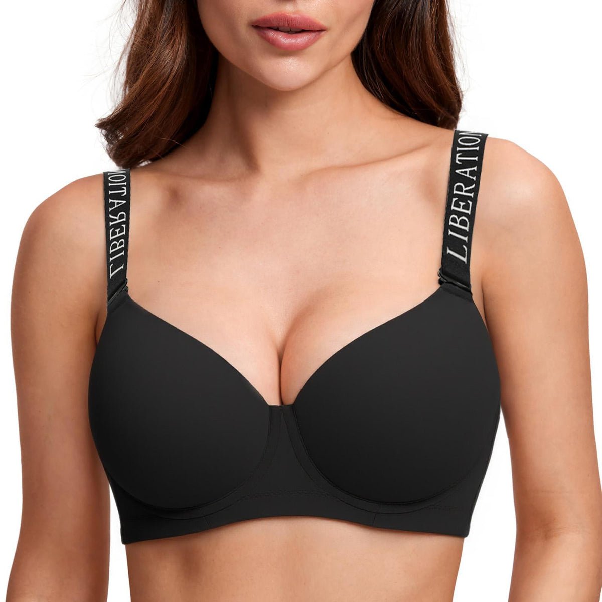 Ultra-Soft Lift & Shape Underwire Bra Comfortable 3/4 Cup Tshirt Bra