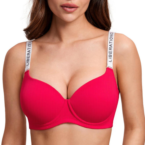 Ultra-Soft Lift & Shape Underwire Bra Comfortable 3/4 Cup Tshirt Bra